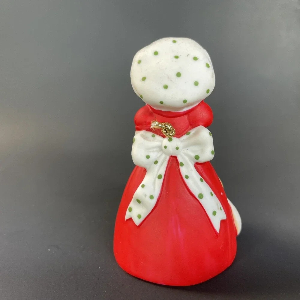 Vintage Enesco Mrs Claus‎ Ceramic Bell Cat Christmas Tree Star Holiday 3